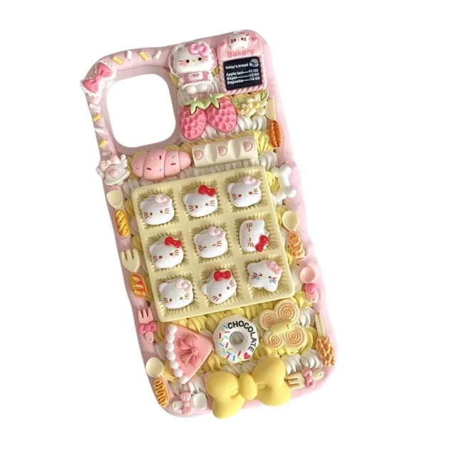 Handmade Hellokitty Decoden Cream Phone Case For iPhone Samsung Google Huawei and other models