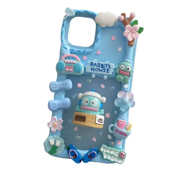 Handmade Hangyodon Decoden Cream Phone Case For iPhone Samsung Google Huawei and other models