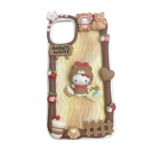 Handmade Hellokitty Decoden Cream Phone Case For iPhone Samsung Google Huawei and other models
