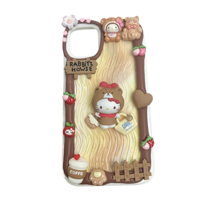 Handmade Hellokitty Decoden Cream Phone Case For iPhone Samsung Google Huawei and other models