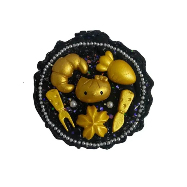 Handmade Gold Hellokitty Decoden Cream Mirror