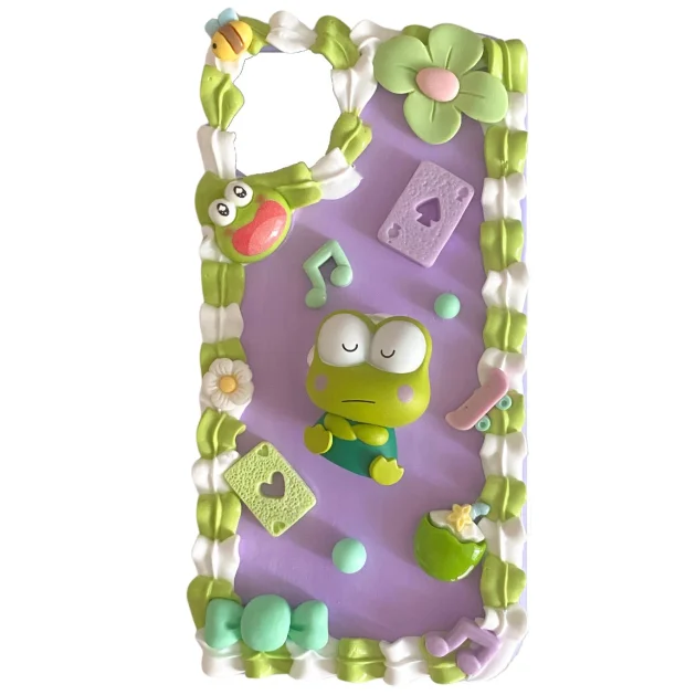 Handmade Keroppi Decoden Cream Phone Case For Any Models