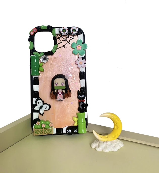 Demon Slayer Kamado Nezuko Decoden Cream Phone Case For Any Models - Image 2