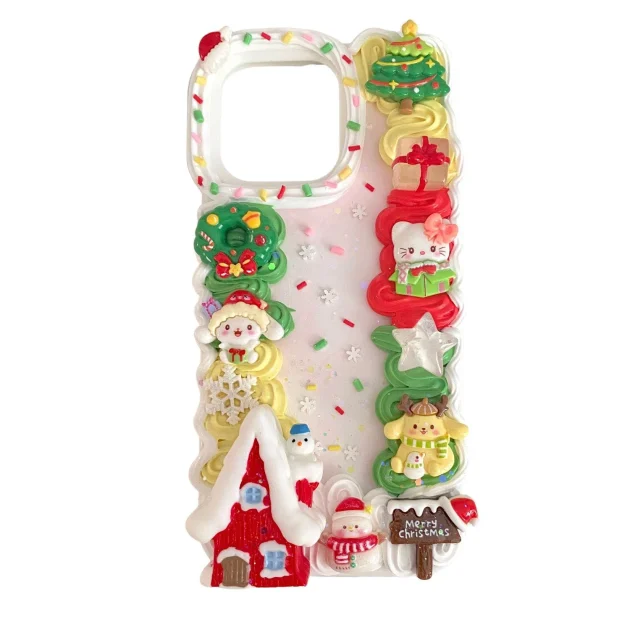 Christmas House Theme Decoden Cream Phone Case For Any Models