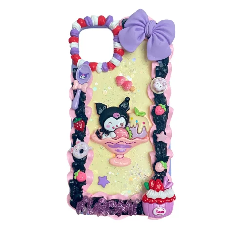 Handmade Kuromi Decoden Cream Phone Case For Any Models-PC38