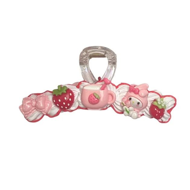 Melody Decoden Cream Hair Claw Clip - Image 2