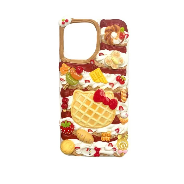 Handmade Hellokitty Food Decoden Cream Phone Case For Any Models